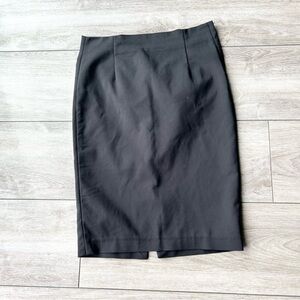 Zara  Stretchy Black Knee Length Skirt